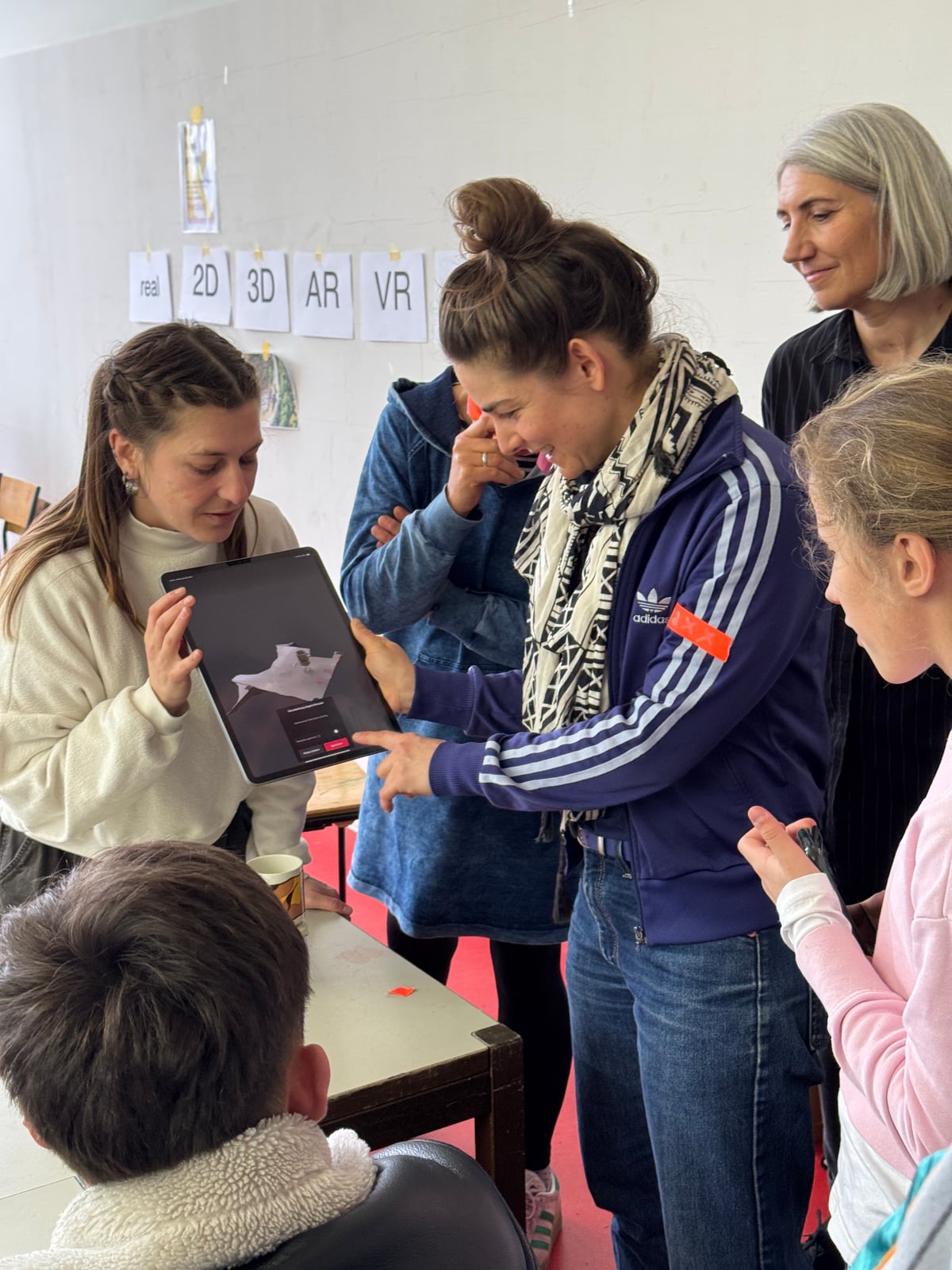 Live-3D-Scan am Tablet im Workshop